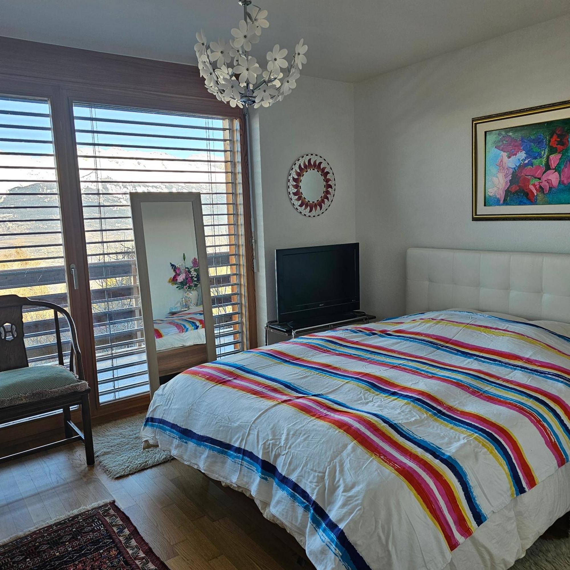 Appartement Meuble A Louer A Nax Екстер'єр фото